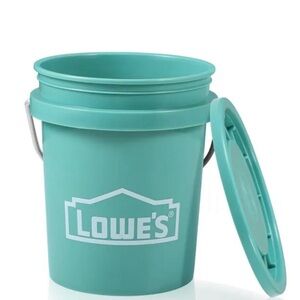 Lowe's Teal Mini Bucket with Lid